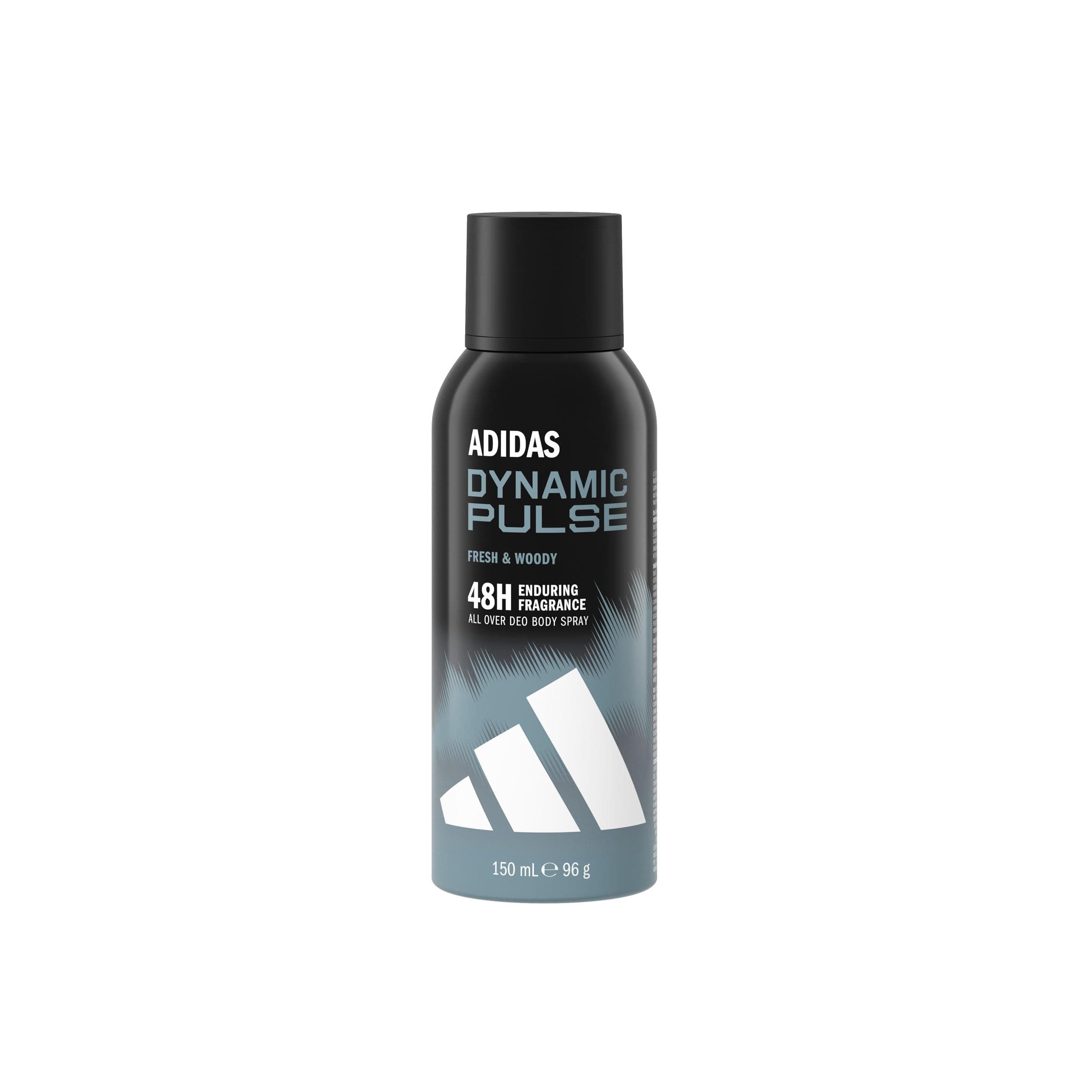 Adidas Dynamic Pulse 48H Deodorant Body Spray 96g for Men | Long Lasting Fresh Woody Fragrance | Non Staining Vegan Formula | Daily Use Mens Deo Spray | Body Odour Protection | Sporty Energising Masculine Scent
