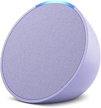 Amazon Echo Pop| Smart speaker with Alexa and Bluetooth| Full sound, balanced bass, crisp vocals| Purple