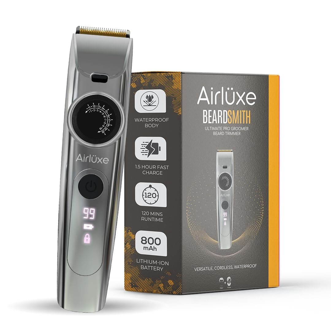 Airluxe Beard trimmer for men Electric Hair Trimmer machine | precision trimmer | Rechargeable Cordless Fully Waterproof | Quick Charge | 1Year warranty