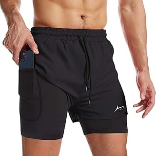 PROSHARX Apex Dual Shorts Advanced with Concealed and Secure Pockets & Towel/T-Shirt Holder | Men's 2 in 1 Double Layer Short for Running, Gym & Sports