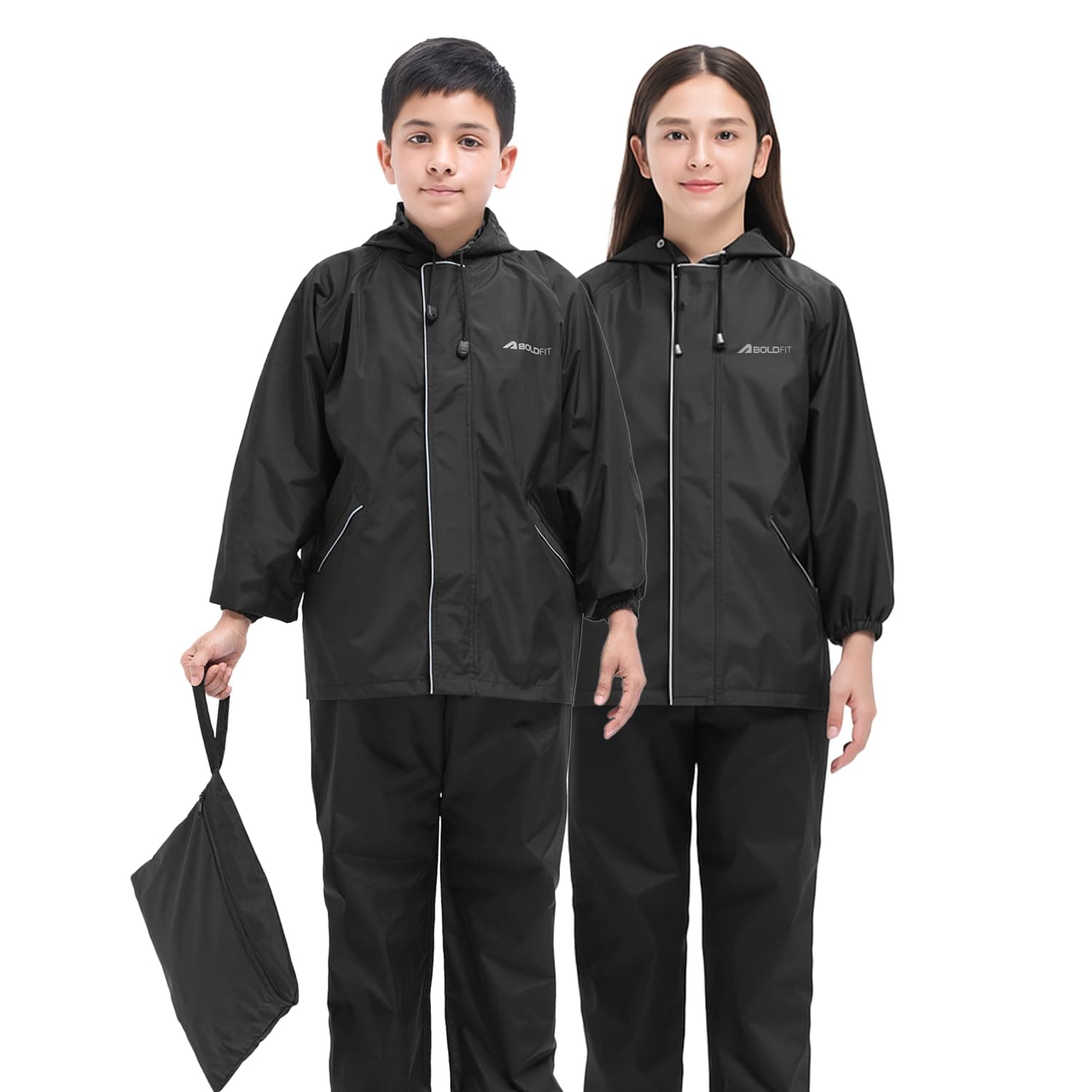 Boldfit||Comfortable for School, Travel- Raincoat for Kids-Waterproof and Windproof Rainwear