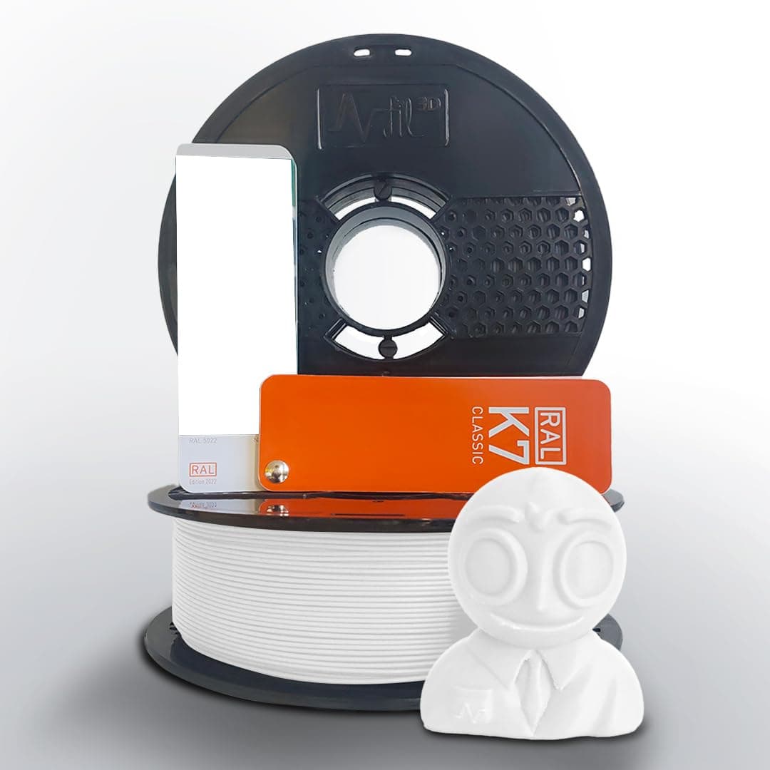 NFIL3D Premium High Strength PLA+ Snow White 3D Printer Filament | Dimensional Accuracy +/- 0.015mm |1.75mm | Easy to Print, No Clogging, Smooth Finish, Tangle-Free |Compatible with All 3D Printers