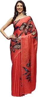 NAVYASA BY LIVA Navyasa pink liva satin floral print saree