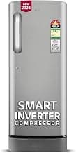 LG 224 L, 5 Star, Smart Inverter, Direct Cool Single Door Refrigerator (GLD2356ZAPZ, Shiny Steel, Base stand with Drawer)