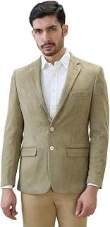 Raymond Men Regular Fit Solid Pattern Terylene Spandex Blend Notch Lapel Full Sleeve Formal Blazer