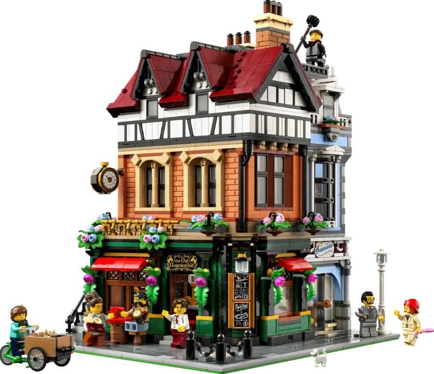 LEGO Icons Tudor Corner Model Building Kit Home Office Decor for Adults 10350