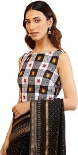 Fabindia White Cotton Stitched Blouse