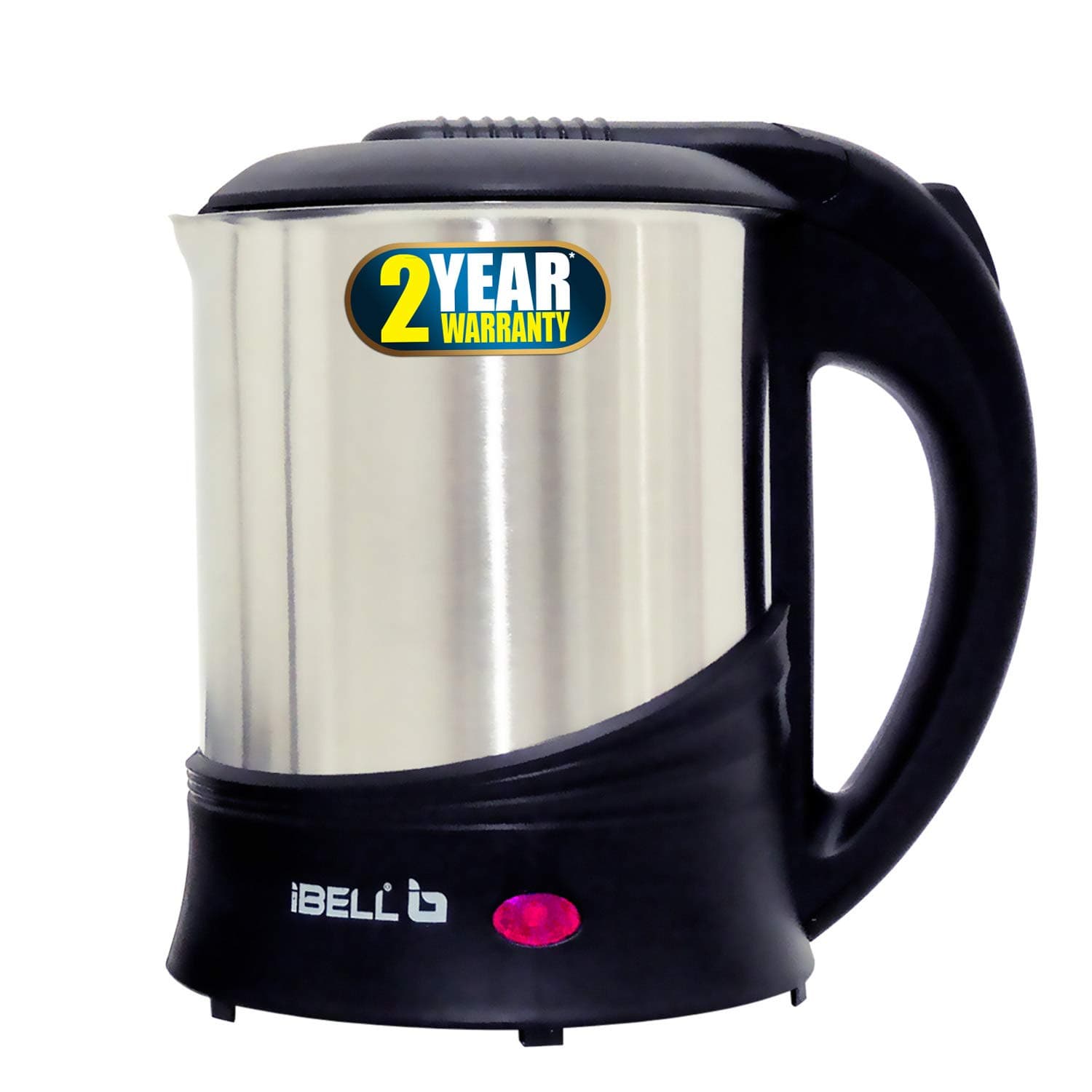 IBELL SEK110 Electric Kettle 1L- 360° Cordless Rotating Base, 1350W, 2 Year Warranty, Auto off Function (Black)