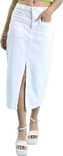 Tokyo Talkies Women's Ideal for Casual Outings • Workwear • Brunch Dates • Travel • Everyday Elegance | Women Skirt | Skirts for Women