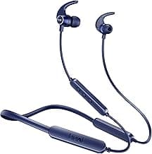 Boat Rockerz 255 Pro+, 60H Battery, Fast Charge, IPX7, Dual Pair,Low Latency,Magnetic Buds, Stream Ad Free Music via App Support, in Ear Bluetooth Neckband, Wireless with Mic Earphones (Navy Blue)