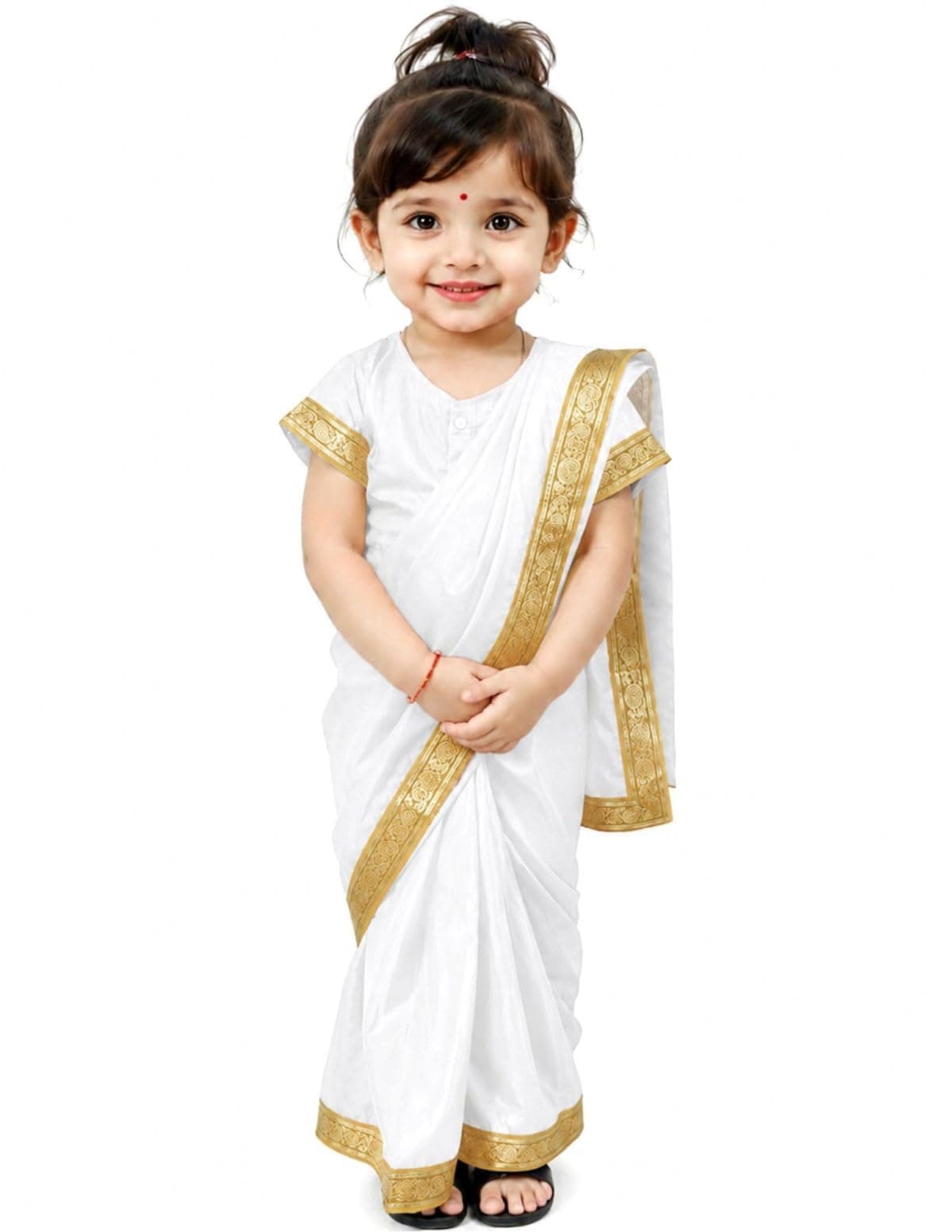 BookMyCostume Kerala Indian State Onam Fancy Dress Costume for Girls and Females 5-6 years