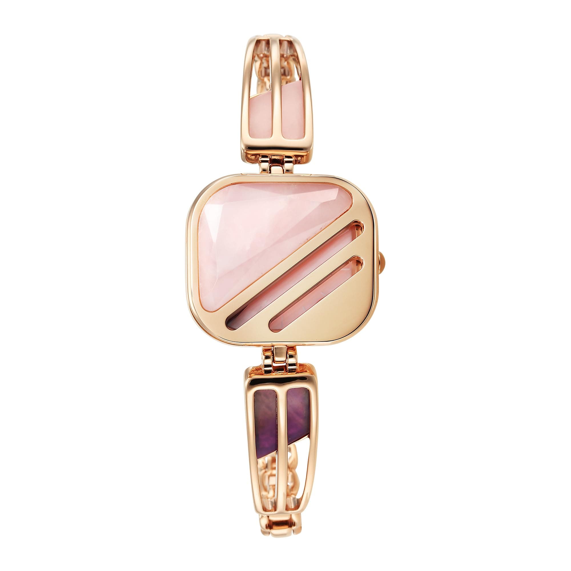Titan Raga New You Quartz Analog Mother of Pearl Dial with Rose Quartz dial Cover Watch for Women-95192WM01