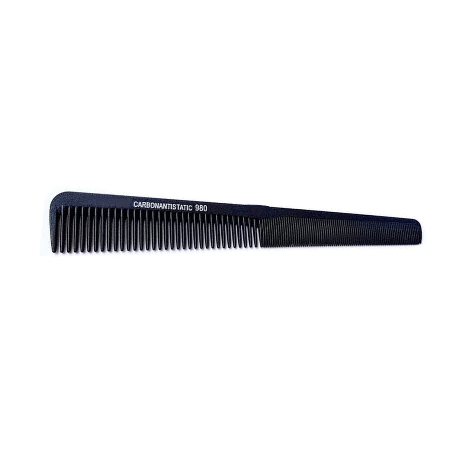 Verceys Carbon Antistatic Comb (No 980) Black Thin Barber Taper Comb