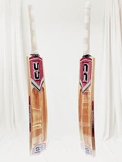 Star Sports Industry Cricket Bat, Kashmir Willow, Full Size, Premium Rubber Grip, 900g, Intermediate Level (RED Scoop)