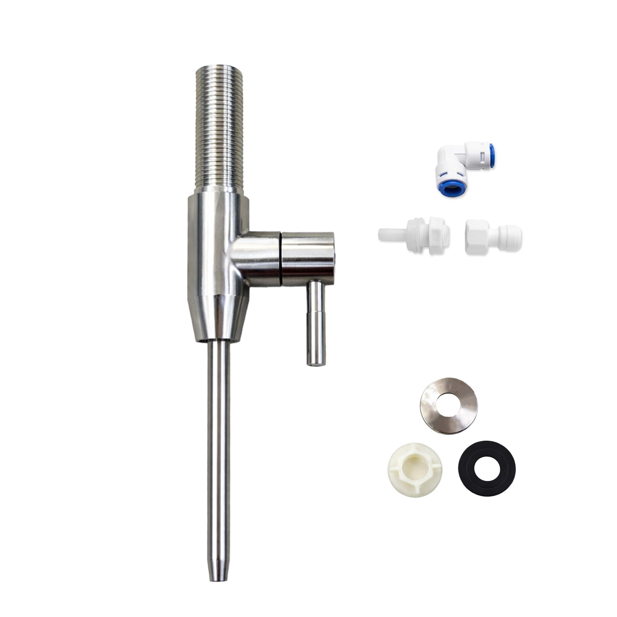 AkuaBeat High Flow 5/16 RO Faucet for Under Cabinet Water Purifier | SS304 Stainless Steel Tap | Fast Water Dispensing | Compatible with All Type RO/UV/UF Systems | Modern Kitchen Aesthetic Design