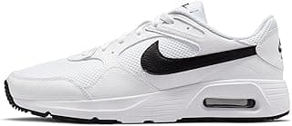 Nike Nike Mens Air Max Running Shoes Sc-White/Black-White-Cw4555-102-10Uk