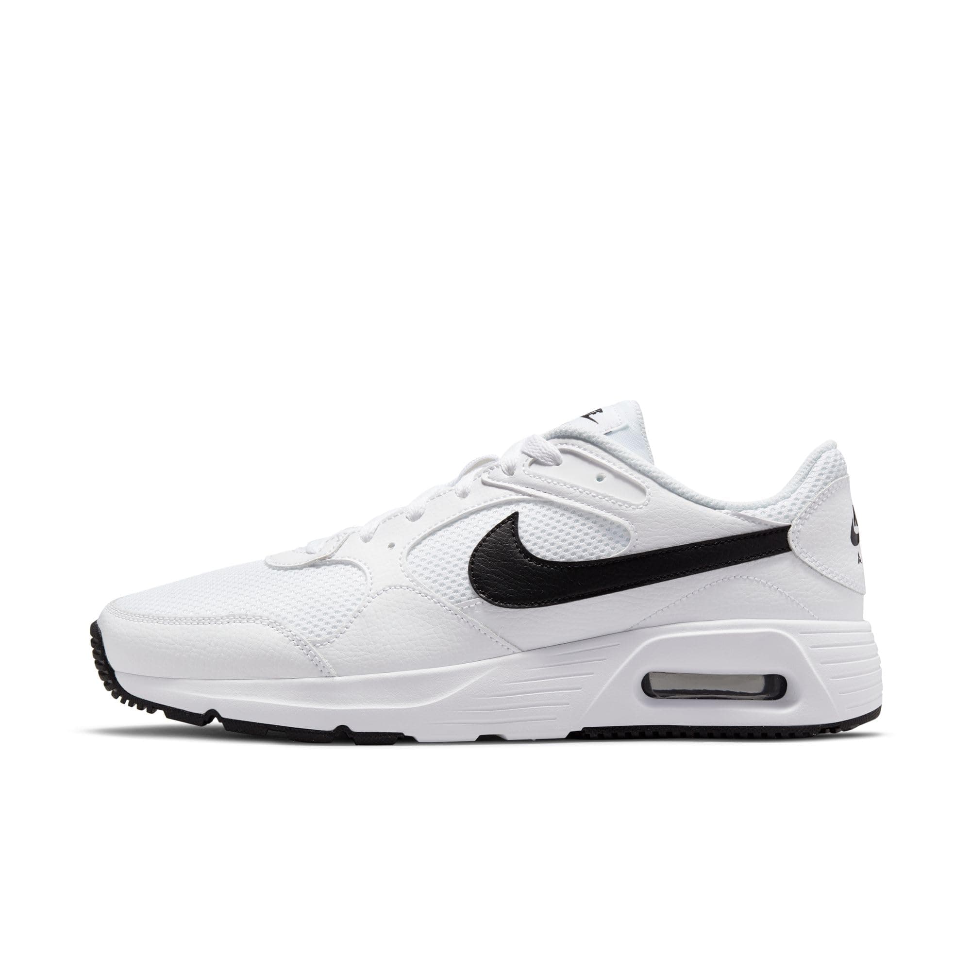 Nike Mens Air Max Running Shoes Sc-White/Black-White-Cw4555-102-10Uk