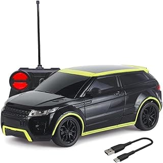 Wembley Remote Control Car Toy for Kids 1:24 Rechargeable High Speed Racing Mini RC Car for Kids Birthday Gift BIS Certified Proudly Made in India - Black & Lime