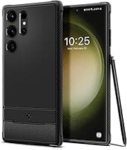 Spigen Rugged Armor for Samsung Galaxy S23 Ultra Case, Galaxy S23 Ultra Back Cover (2023) - TPU｜Matte Black