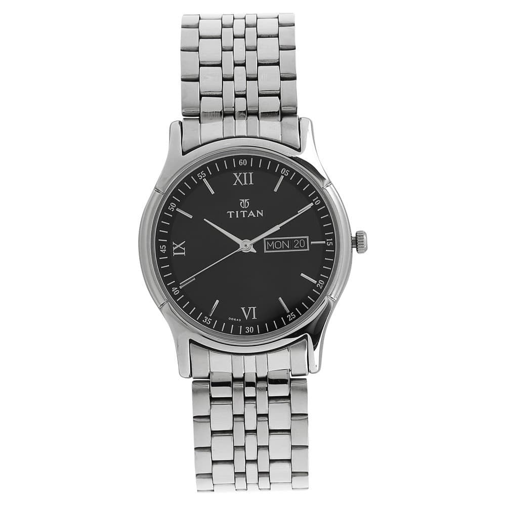 Titan Karishma Analog Black Dial Men's Watch-NL1636SM01
