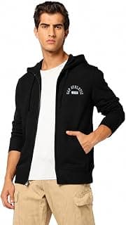 GAP Men Graphic Printed Regular Fit Full Sleeves Hooded Sweatshirt