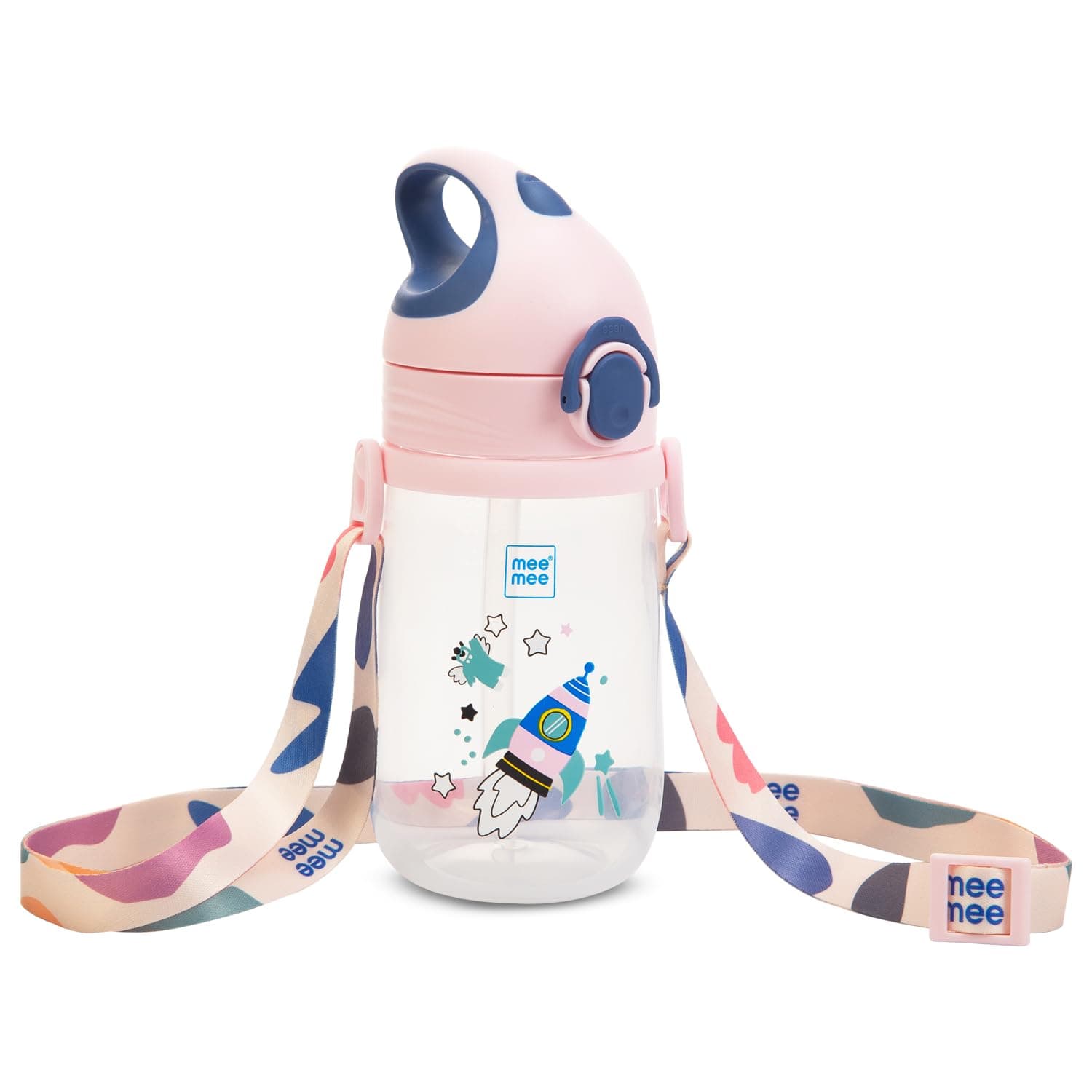 Mee Mee Kid's Trainer Sippy Cup | Leakproof Sipper for Toddlers | Dual Handle for Easy Grip | Non -Toxic, Lightweight & BPA Free, Rose Pink (240 Ml)