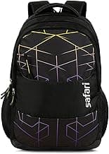 Safari Hitech Large Size 35 Ltrs Water Resistant Standard 4 Compartment Backpack - Black