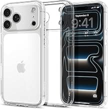 Spigen Ultra Hybrid Back Cover Case for iPhone 17 Pro Max, Clear Transparent, Durable Hybrid Structure - Polycarbonate + TPU | Crystal Clear