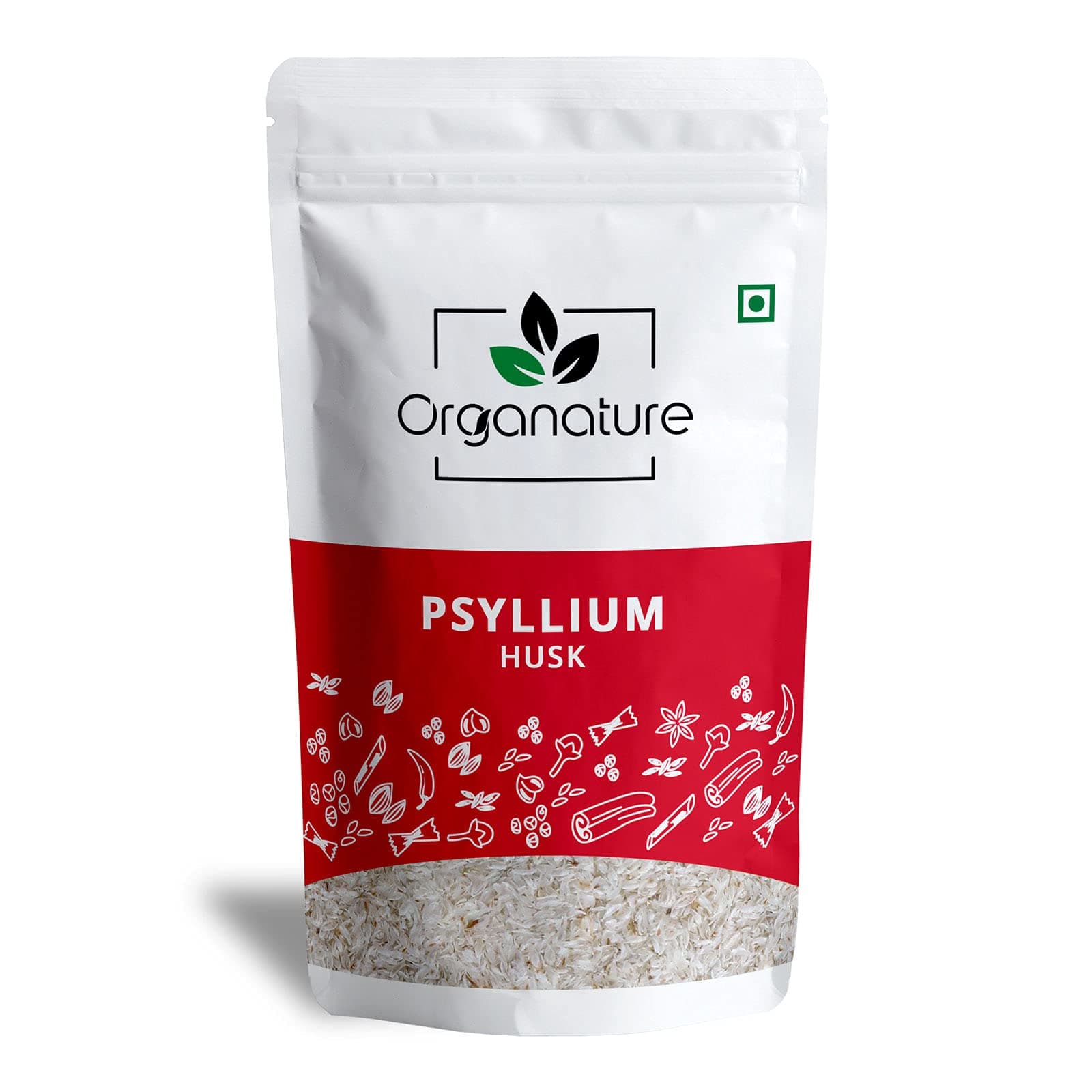 Organature Natural Psyllium Whole Husk | Sat Isabgol (Bhusi) Husk - Fiber Supplement - Perfect for Keto Bread and Gluten Free Baking - Pack of (800 Grams)