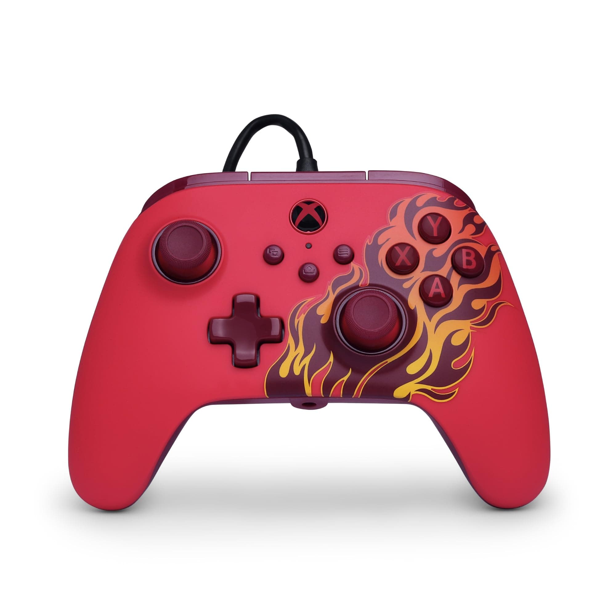 PowerA Advantage Wired Gaming Controller with Hall Effect for Xbox Series X/S, Xbox One, PC, Windows 10/11, Red Blaze (Officially Licensed)