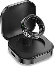Pebble Halo 2 Next-Gen Smart Ring with Digital Display, Gesture Control, 24x7 Sleep & SpO2 Monitoring, HRV Tracker, Stainless Steel Body,Step & Calorie Tracker (Black, 12)