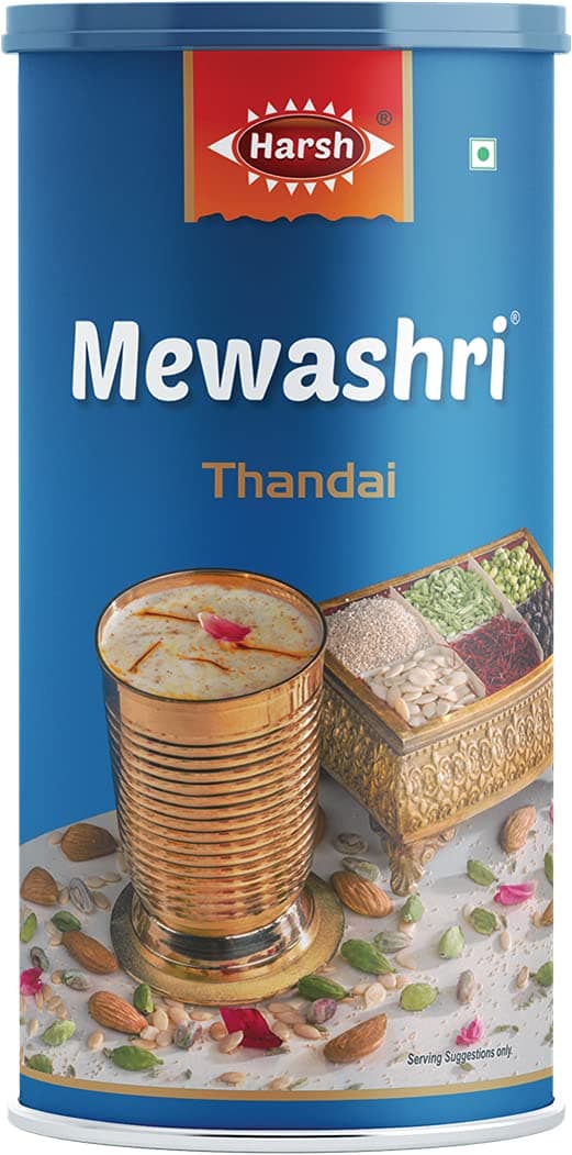Harsh Mewashri Thandai Masala 500g - Authentic Blend for Refreshing Thandai - Perfect for Holi, Festivals, and Everyday Enjoyment! | Refreshing Summer Beverage | Perfect for Holi, Festivals & Everyday Enjoyment