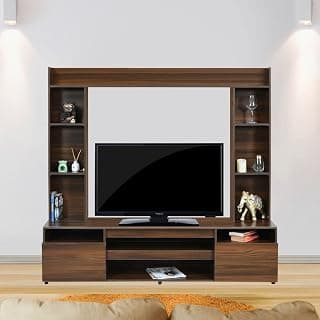 Nilkamal Walton TV Unit with Shelving Storage | Engineered Wood | 1 Year Warranty