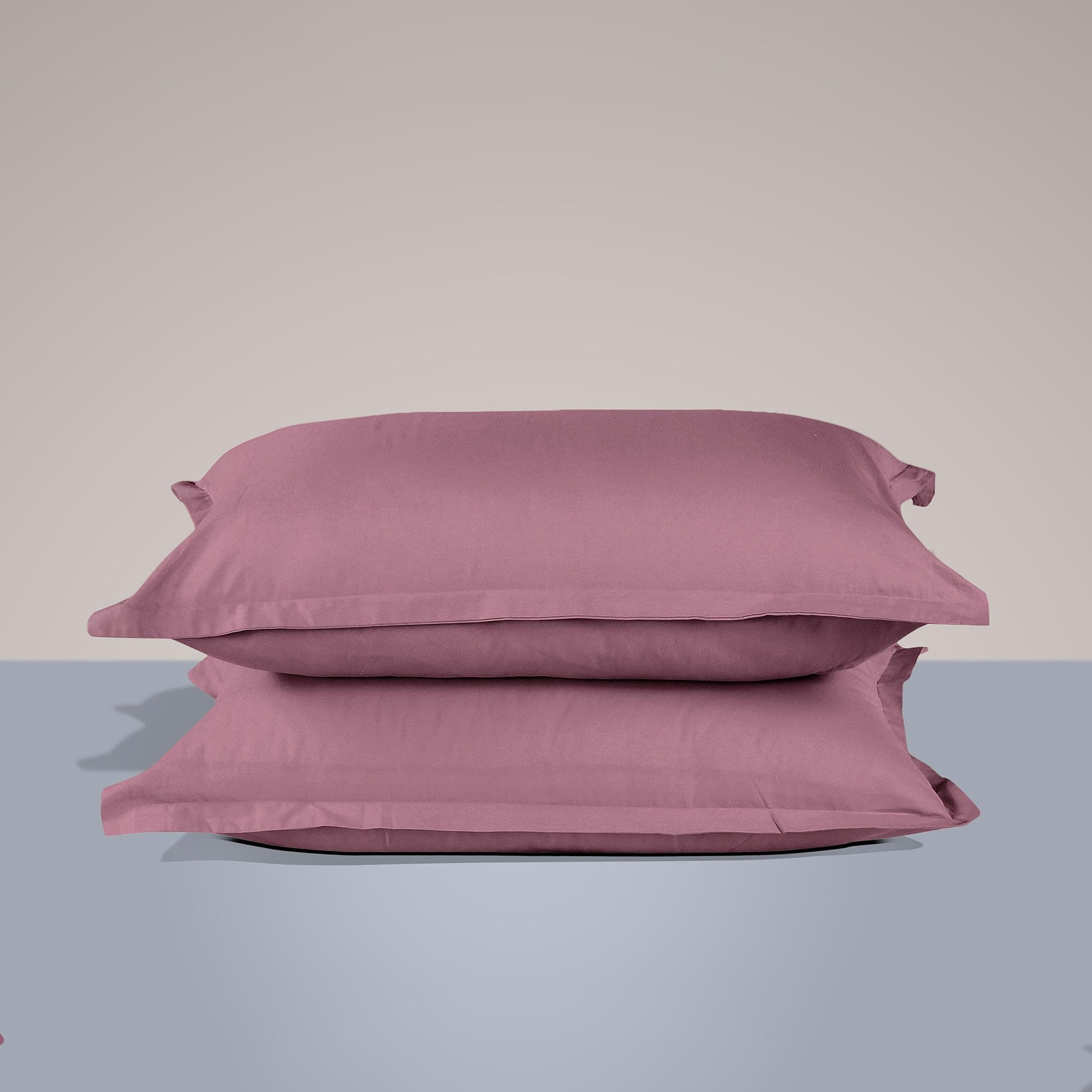 SleepyCat Cotton ?Solid Pillow Case with Envelope Closure - Pack of 2 Count | Coloured with AZO-Free Dyes and Oeko-Tex Certified | Machine Washable, Purple Panther (King Size, 32X20 Inches),200