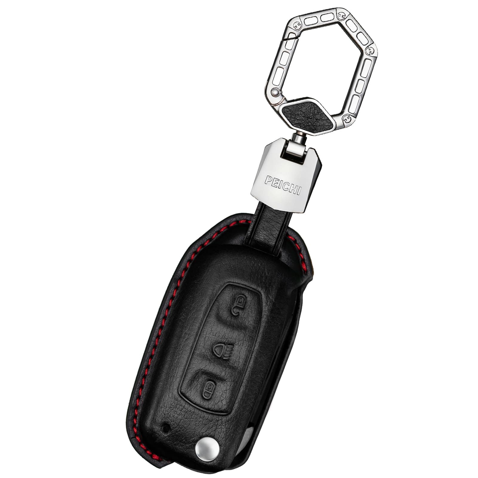 PEICHI Key Cover Compitable for Tata Tiago Nexon Altroz | Compitable with Safari | Storme | Zest | Bolt | Tigor | Punch | Hexa 3 Button Smart Key