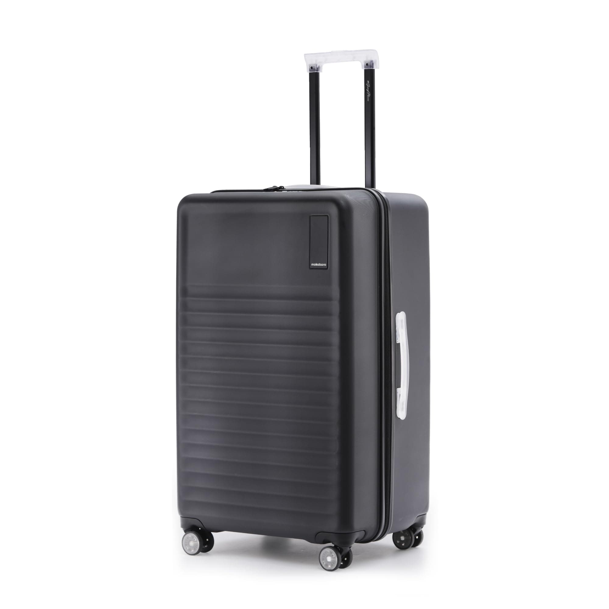 MOKOBARA The Aisle Trunk Luggage | 77 Cms Polycarbonate Shell, YKK Zippers, TSA-Approved Lock & Silent Ninja Wheels Travel Suitcase (Check-in Large, Crypto)