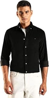 Tommy Hilfiger Solid Regular Fit Cotton Shirt
