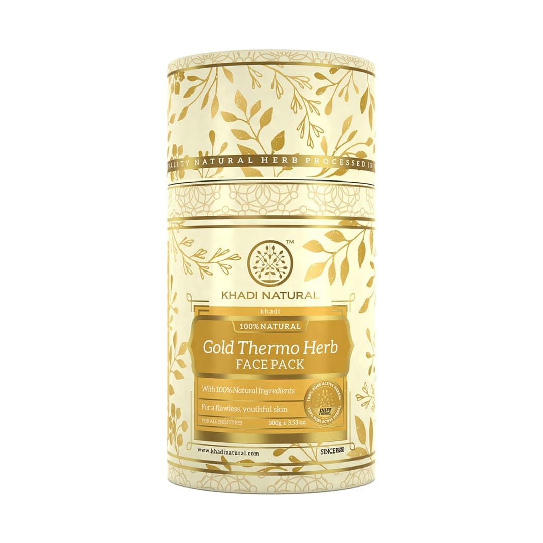 KHADI NATURAL GOLD THERMO HERB FACE PACK 100gm