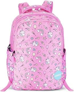 American Tourister Starlet | 25.5L Backpack | School Bag | 3 Compartments | School Bag for Girls | Pink | 1 Year Global Warranty