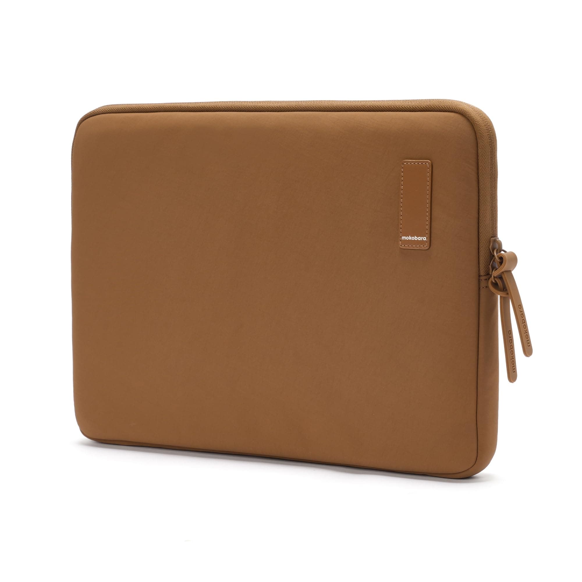 MOKOBARA Aisle Laptop Sleeve | Medium | Aerology Nylon | Compatible with 15.6" Laptops/MacBook | Lightweight Sleeve with Soft Microsuede Lining & Premium Zip Closure | Bear Hug (Brown)