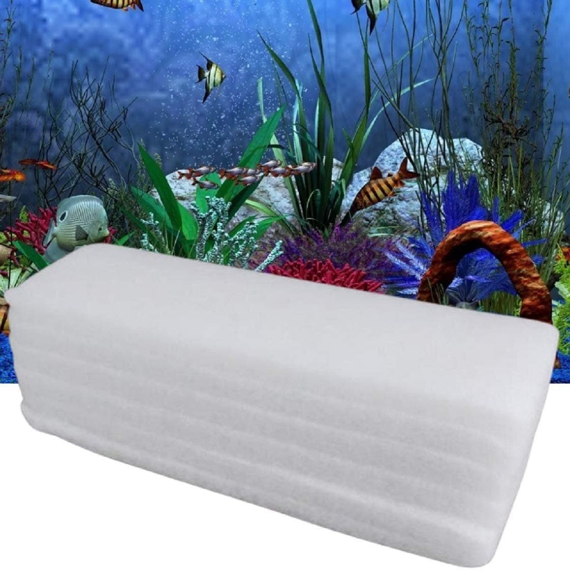 Colourful Sponge for Aquarium Filter (6 Piece Sponge)