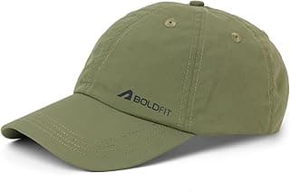 Boldfit Sports Cap for Men & Women, Lightweight Quick Dry Foldable Baseball Cap with Adjustable Strap, Breathable Sun Protection Hat for Running, Gym, Cricket, Travel & Outdoor Activities