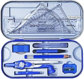 DOMS ENGINEO GEOMETRY BOX AND MATHEMATICAL DRAWING INSTRUMENT (2 IN 1 CONVERTIBLE LEG JOINT)