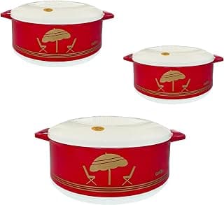 CELLO Chef 3 pcs Insulated Hot Pot Casserole Gift Set Maroon