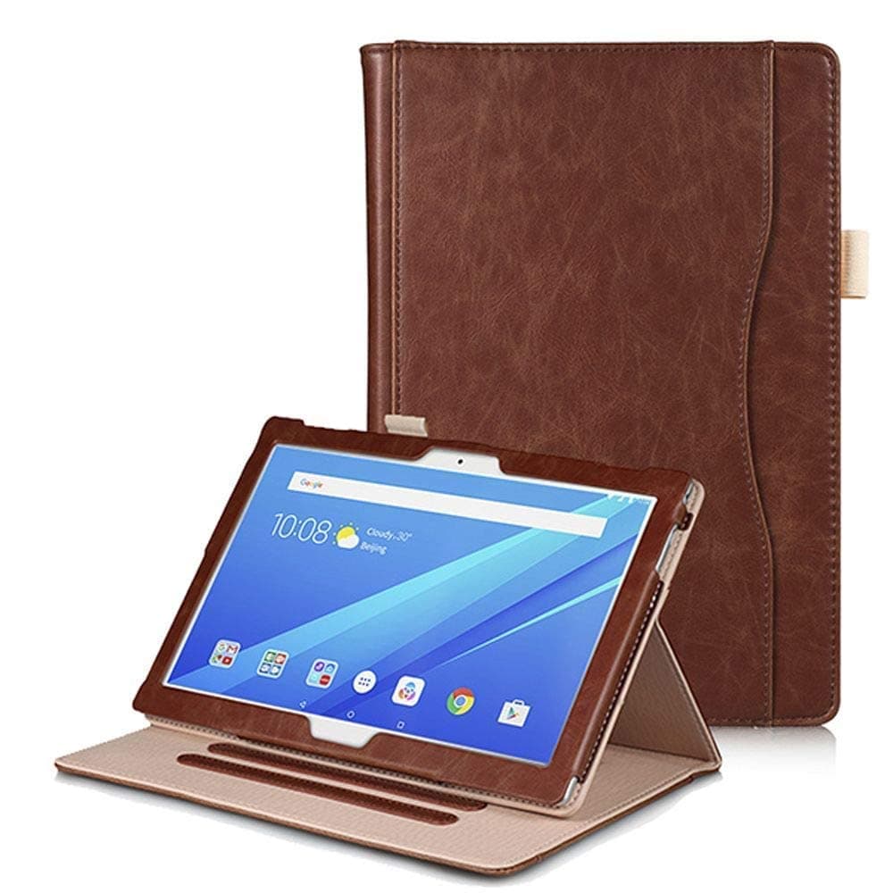 Robustrion Cover for Lenovo Tab M10 HD 2nd Gen (TB-X306X / TB-X306F) / Lenovo Tab M10 FHD Plus 10.3 inch Cover [1st and 2nd Gen] - Brown