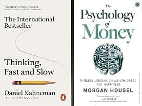 Thinking Fast And Slow + Psychology Of Money paperback Edition by Ecrom Traders