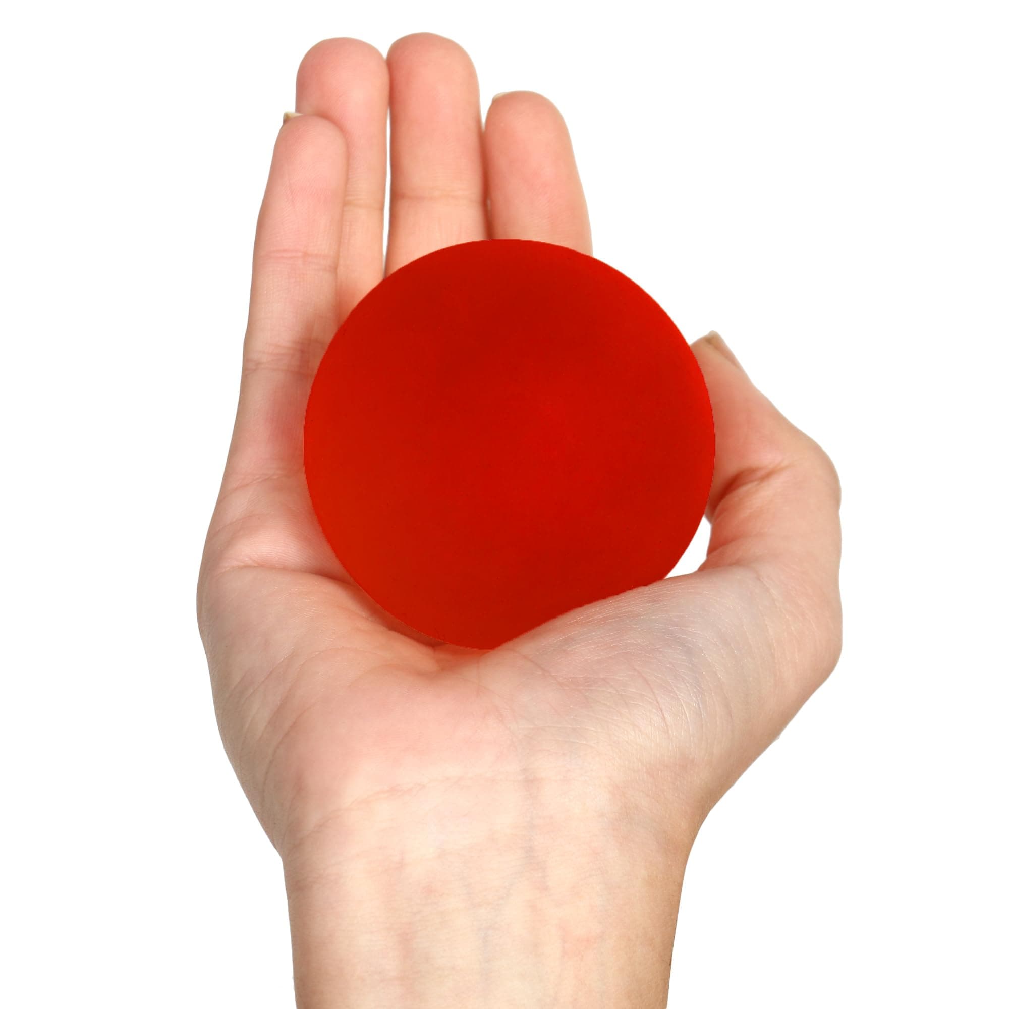 Comfo Smart Red Hand Therapy Stress Ball For Finger, Hand & Wrist Strengthening | Soft Gel Exercise Ball For Grip Strength, Rehabilitation, Physical Therapy, Stress Relief & Finger Workout (RA6052, Small)