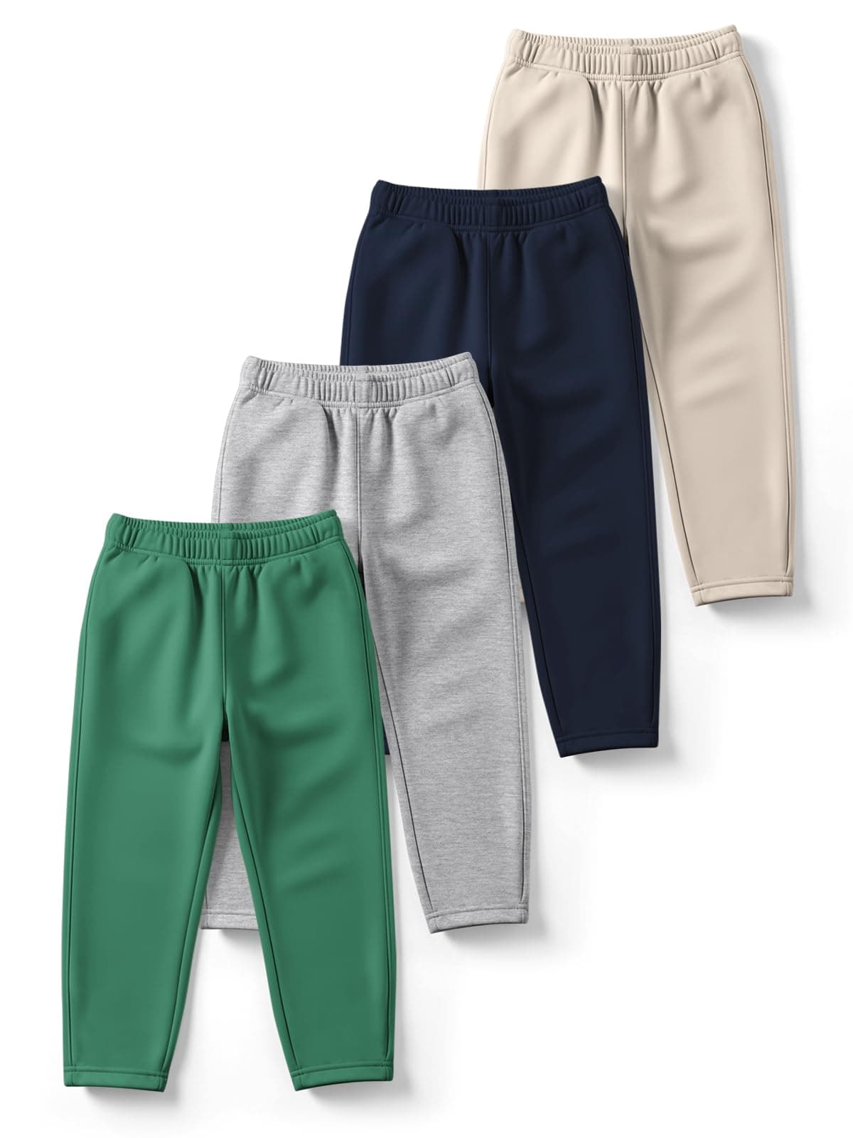 HELLCAT Trendy Solid Cotton Blend Regular Fit Track Pant for Boys - Pack of 4