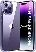 TheGiftKart Ultra-Hybrid Crystal Clear Back Case Cover for iPhone 14 Pro Max | Shockproof Design | Hard Back Cover Case for iPhone 14 Pro Max (PC & TPU, Transparent)