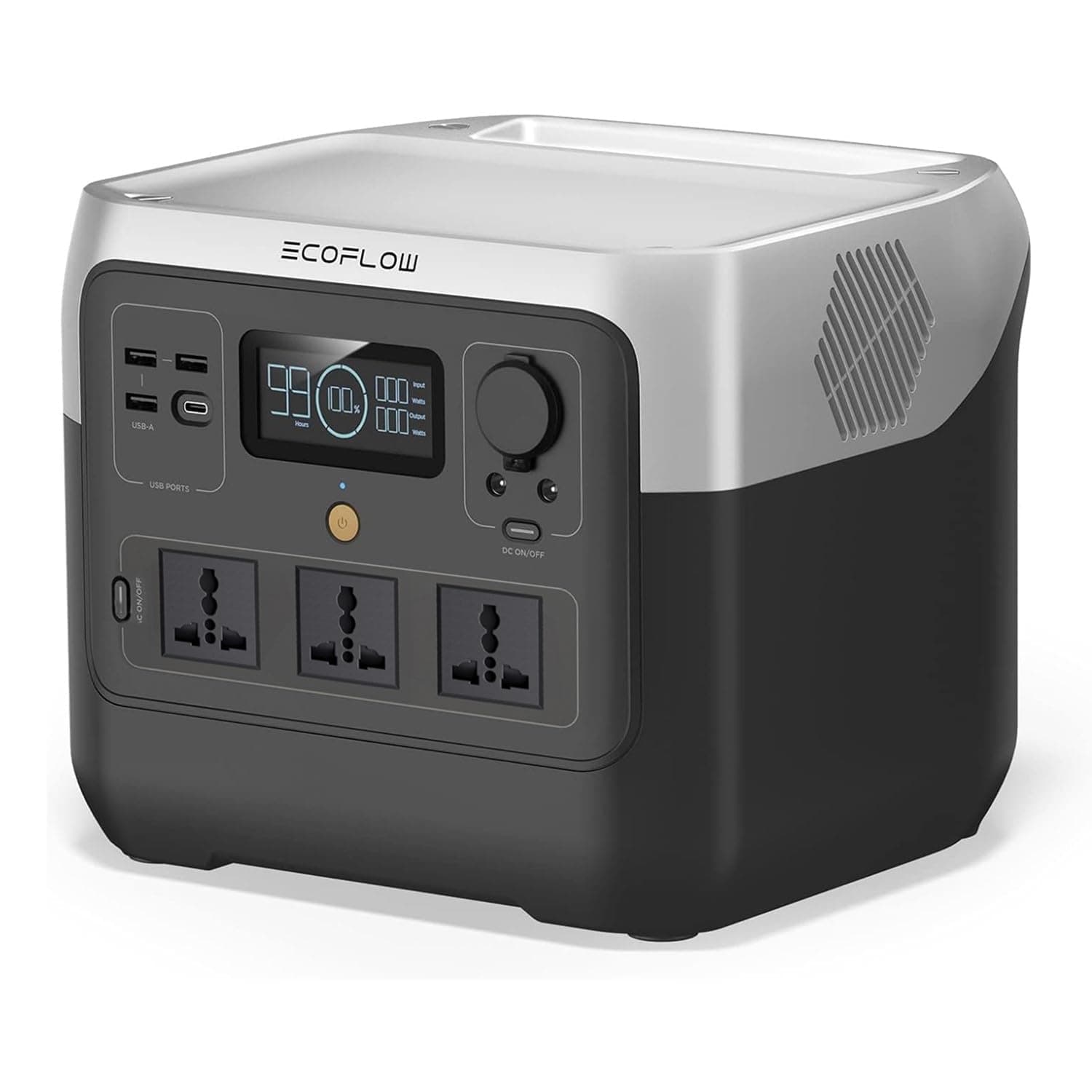 EF ECOFLOW RIVER 2 Pro Portable Power Station | 768Wh LiFePO4, 70Min Charge | 1600W X-Boost (4x800W AC) | 230V/50Hz | Solar Ready for Home/Camping/RV